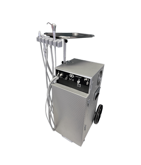 Swivel tray on unit